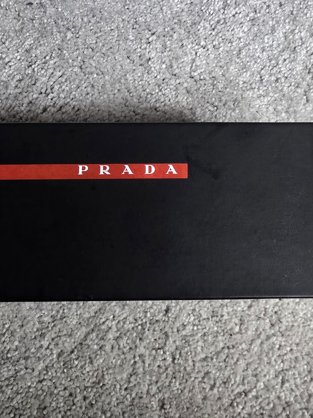 Prada Black Box with Red Logo
